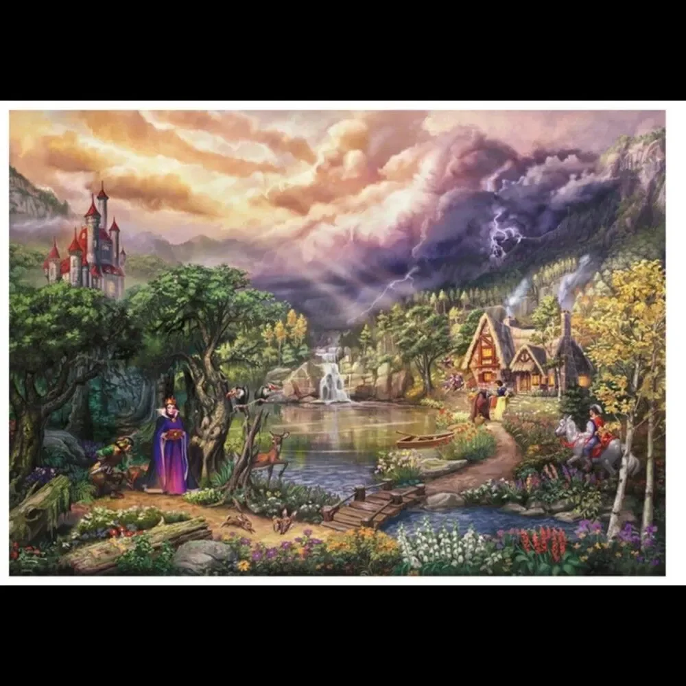 SEALED Thomas Kinkade Disney Jigsaw Puzzle Evil Queen NIB